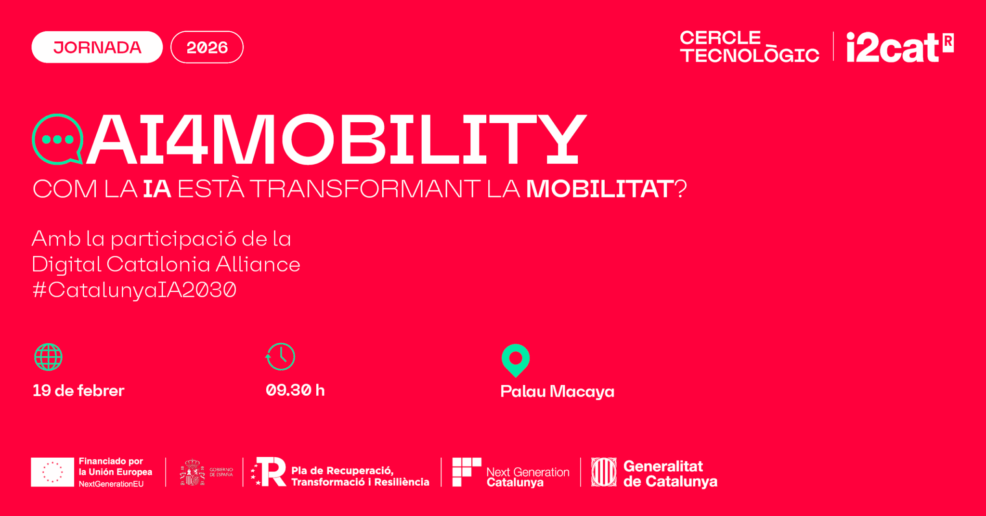 Jornada AI4Mobility. Com la IA està transformant la mobilitat?