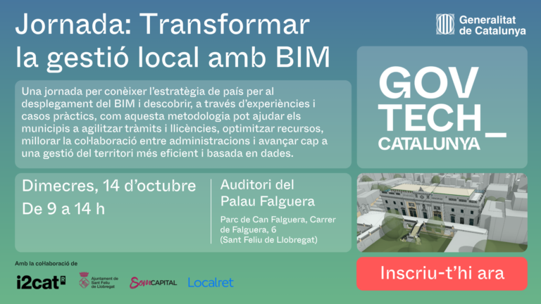 Jornada GovTech al territori: Transformar la gestió local amb BIM